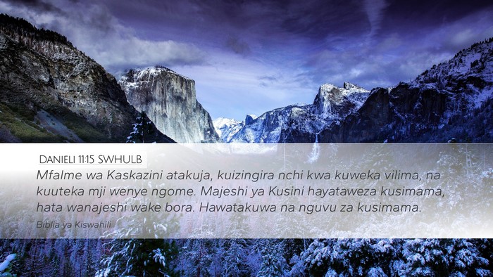 Danieli 11:15 SWHULB Bible Verse Image