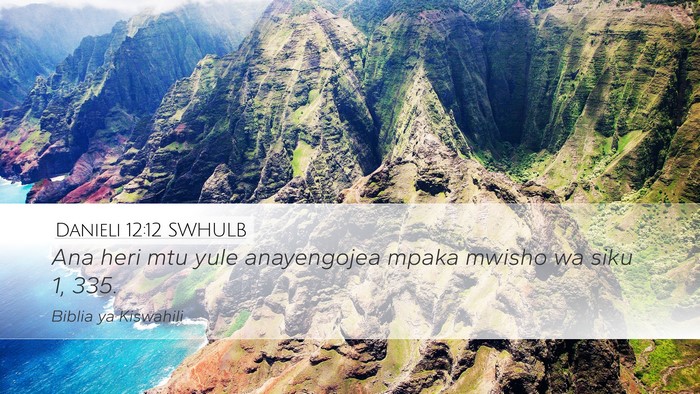 Danieli 12:12 SWHULB Bible Verse Image