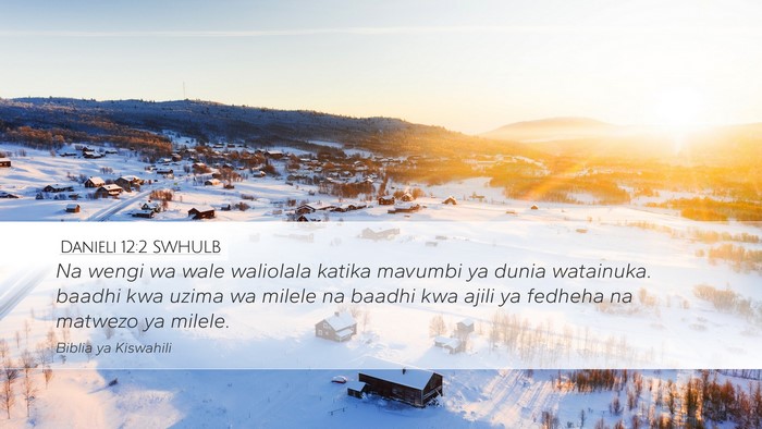 Danieli 12:2 SWHULB Bible Verse Image