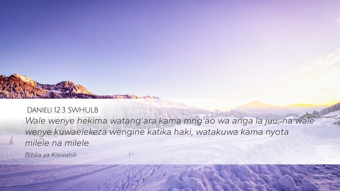 Danieli 12:3 SWHULB Bible Verse Image