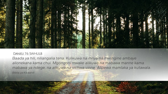 Danieli 7:6 SWHULB Bible Verse Image
