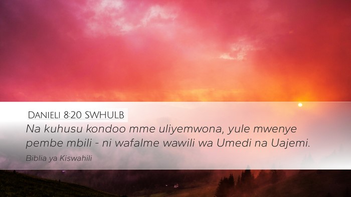 Danieli 8:20 SWHULB Bible Verse Image