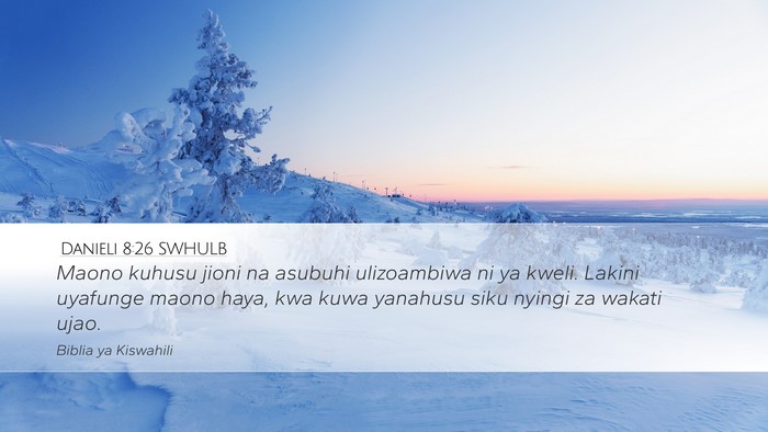 Danieli 8:26 SWHULB Bible Verse Image