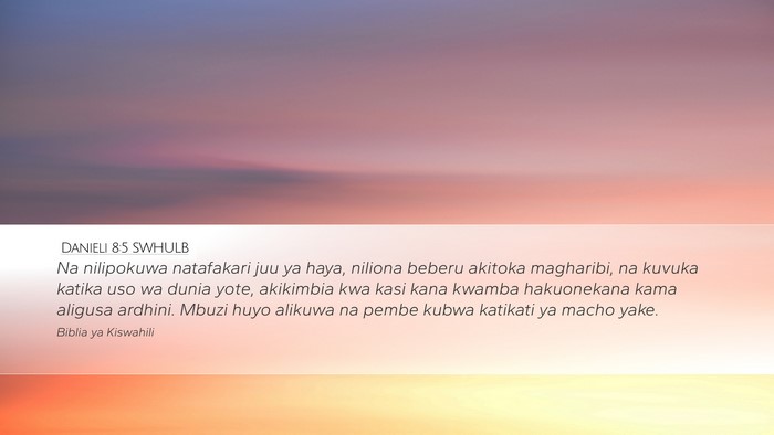 Danieli 8:5 SWHULB Bible Verse Image