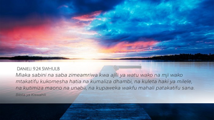 Danieli 9:24 SWHULB Bible Verse Image