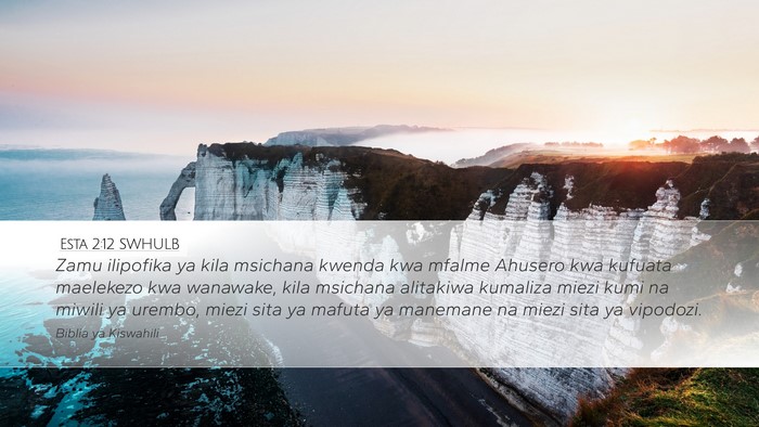 Esta 2:12 SWHULB Bible Verse Image