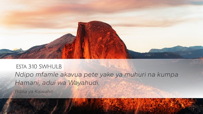 Esta 3:10 SWHULB Bible Verse Image