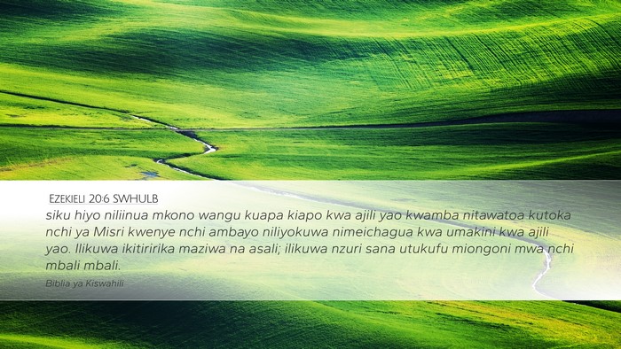 Ezekieli 20:6 SWHULB Bible Verse Image