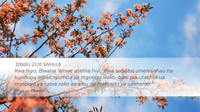 Ezekieli 23:35 SWHULB Bible Verse Image