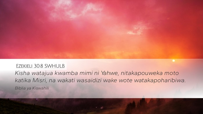 Ezekieli 30:8 SWHULB Bible Verse Image