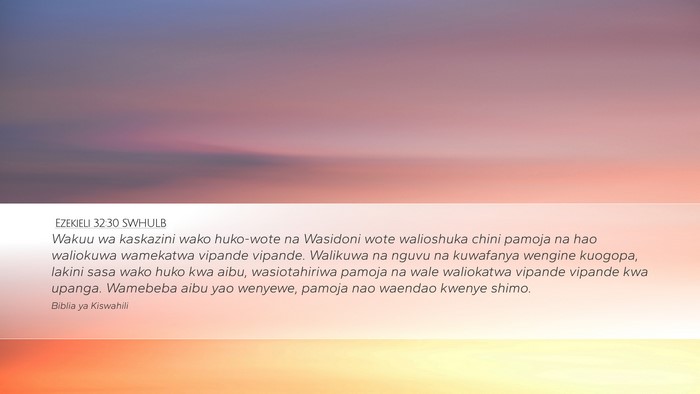 Ezekieli 32:30 SWHULB Bible Verse Image