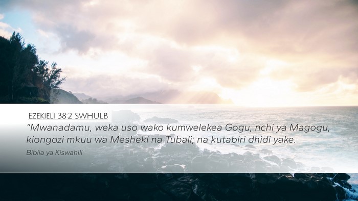 Ezekieli 38:2 SWHULB Bible Verse Image