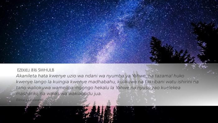 Ezekieli 8:16 SWHULB Bible Verse Image