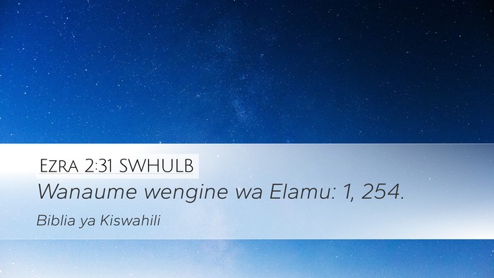 Ezra 2:31 SWHULB Bible Verse Image