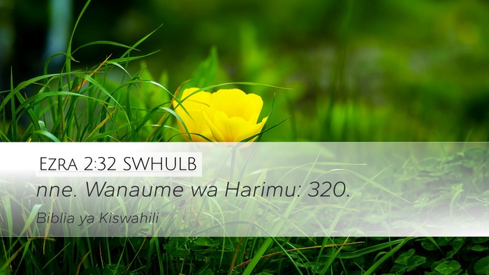 Ezra 2:32 SWHULB Bible Verse Image