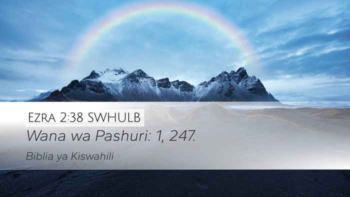 Ezra 2:38 SWHULB Desktop Wallpaper - Wana wa Pashuri: 1, - Desktop Bible Verse Wallpaper