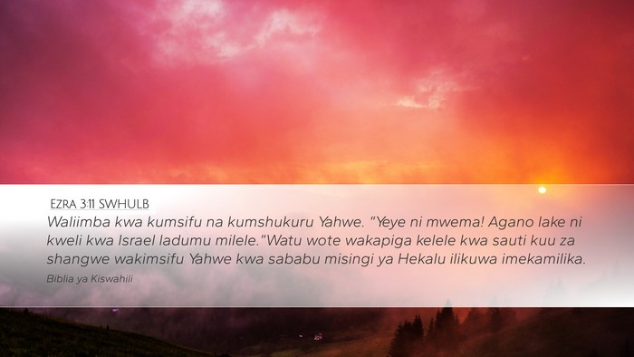 Ezra 3:11 SWHULB Bible Verse Image