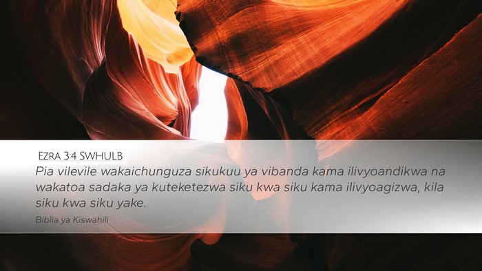 Ezra 3:4 SWHULB Bible Verse Image