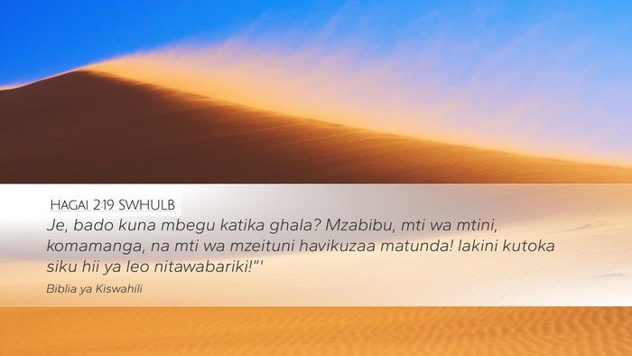 Hagai 2:19 SWHULB Bible Verse Image