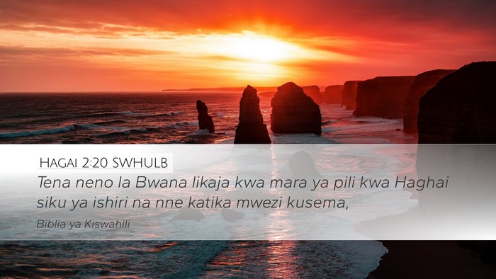 Hagai 2:20 SWHULB Bible Verse Image