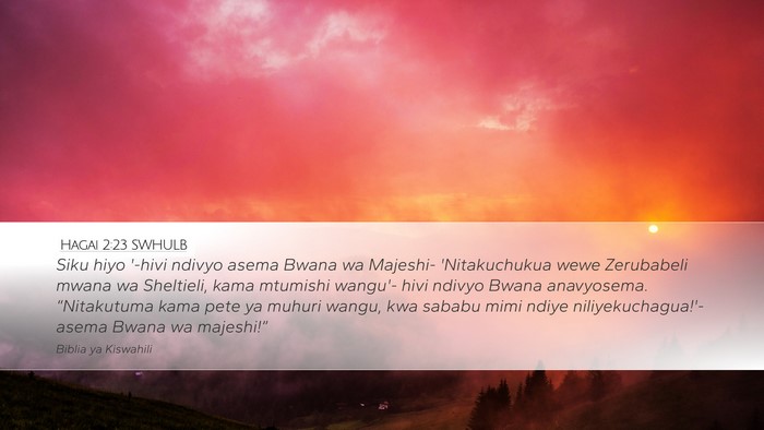 Hagai 2:23 SWHULB Bible Verse Image
