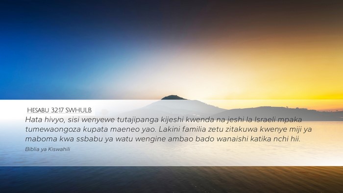 Hesabu 32:17 SWHULB Bible Verse Image