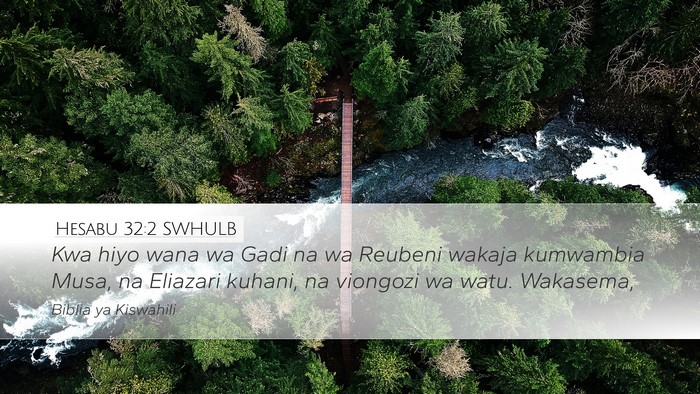 Hesabu 32:2 SWHULB Bible Verse Image