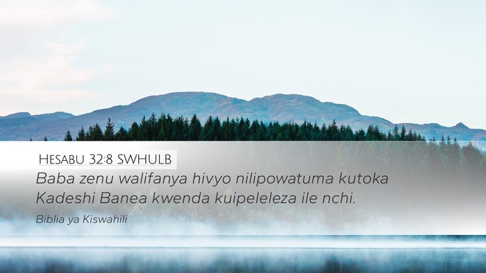 Hesabu 32:8 SWHULB Bible Verse Image