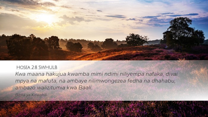 Hosea 2:8 SWHULB Bible Verse Image