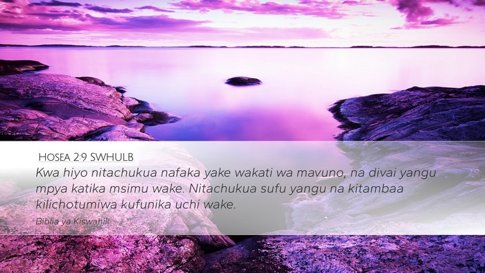Hosea 2:9 SWHULB Bible Verse Image