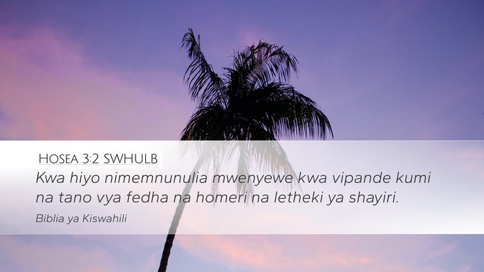 Hosea 3:2 SWHULB Bible Verse Image