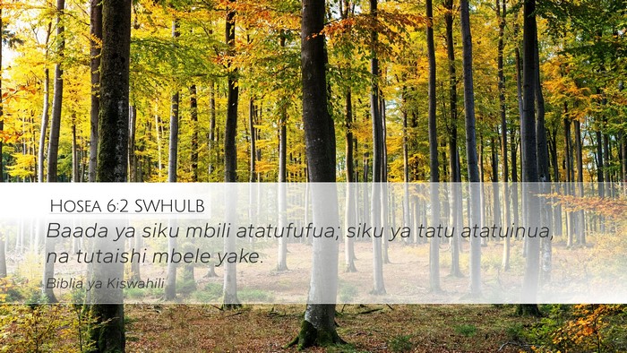 Hosea 6:2 SWHULB Bible Verse Image