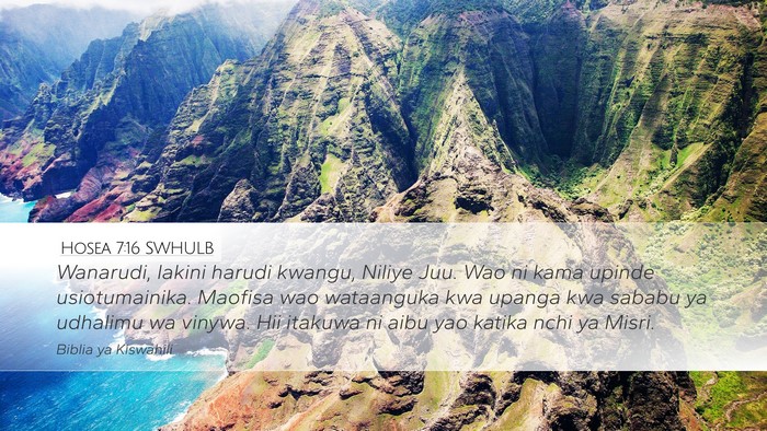 Hosea 7:16 SWHULB Bible Verse Image
