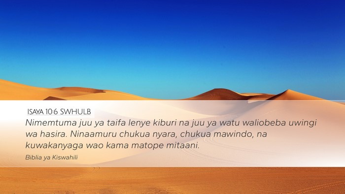 Isaya 10:6 SWHULB Bible Verse Image