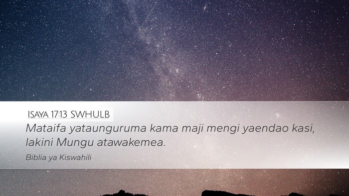 Isaya 17:13 SWHULB Bible Verse Image