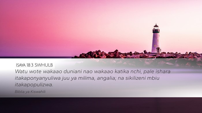 Isaya 18:3 SWHULB Bible Verse Image