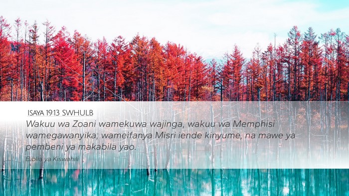 Isaya 19:13 SWHULB Bible Verse Image