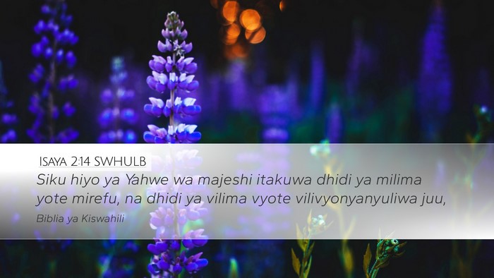 Isaya 2:14 SWHULB Bible Verse Image