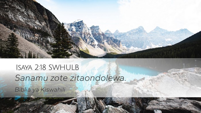 Isaya 2:18 SWHULB Bible Verse Image