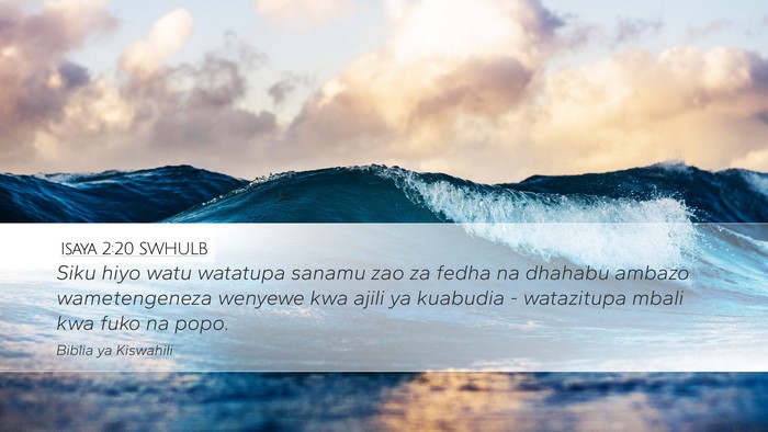 Isaya 2:20 SWHULB Bible Verse Image