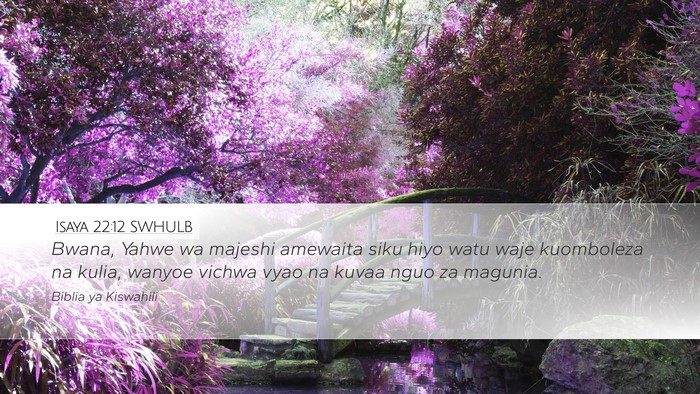 Isaya 22:12 SWHULB Bible Verse Image