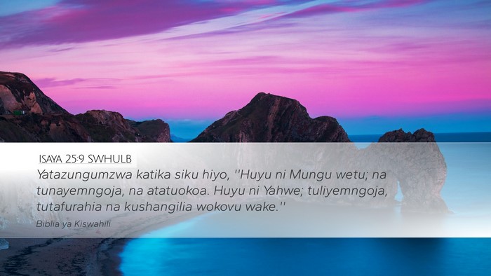 Isaya 25:9 SWHULB Bible Verse Image