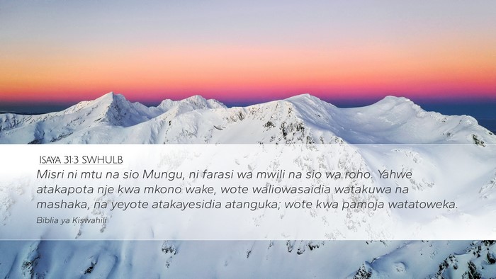 Isaya 31:3 SWHULB Bible Verse Image