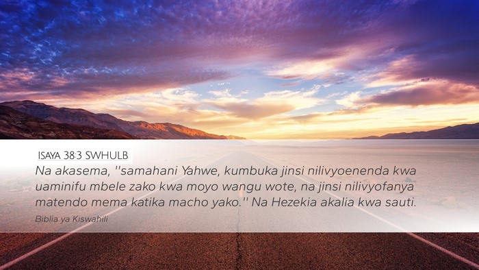 Isaya 38:3 SWHULB Bible Verse Image