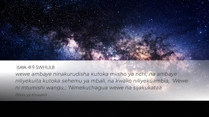Isaya 41:9 SWHULB Bible Verse Image