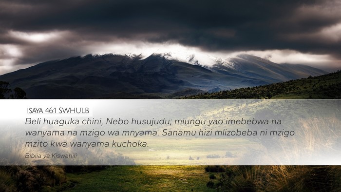 Isaya 46:1 SWHULB Bible Verse Image