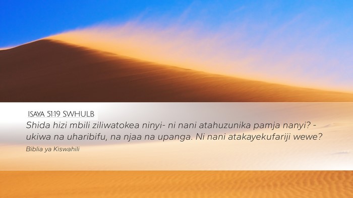 Isaya 51:19 SWHULB Bible Verse Image
