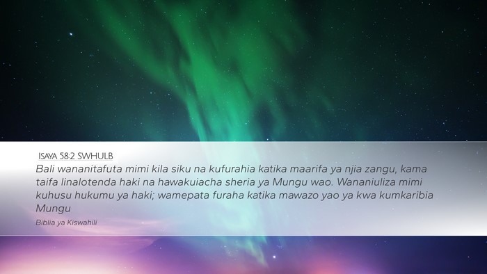 Isaya 58:2 SWHULB Bible Verse Image