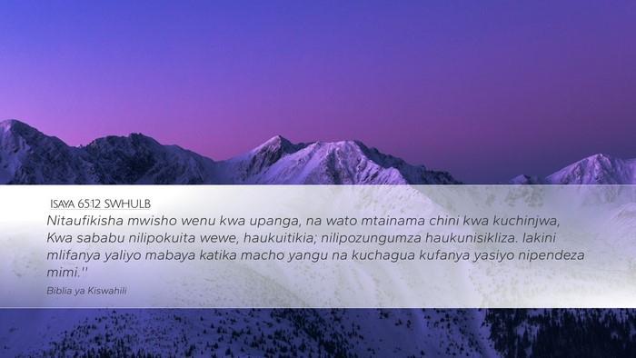 Isaya 65:12 SWHULB Bible Verse Image