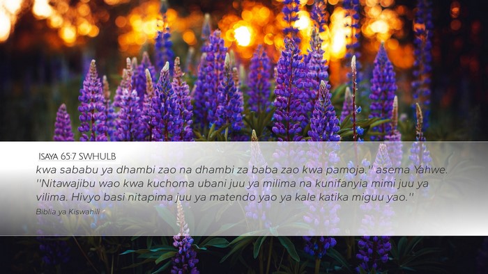 Isaya 65:7 SWHULB Bible Verse Image